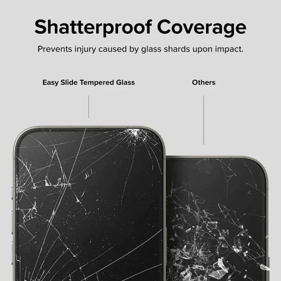 Протектор за iPhone 16 Pro (комплект от 2) - Ringke Easy Slide Tempered Glass - Clear
