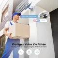 Wi-Fi камера за наблюдение с батерия, Type-C, 15000mAh, 3MP - Imou Outdoor Camera Cell PT Cell (IPC-K9EP-3T0WE) - Бял