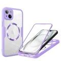 Калъф за iPhone 15 + Протектор - ColorVerse 360 ​​MagSafe MagSafe Series - лилав