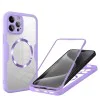 Калъф за iPhone 15 Pro Max + Протектор - ColorVerse 360 ​​MagSafe MagSafe Series - лилав