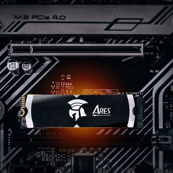 SSD - Dato - Вътрешен SSD Ares Dark Sword (ARSDSK-8TB) - PCIe Gen4x4, 8TB, до 7200MB/s, за Notebook / PS5 - Черен