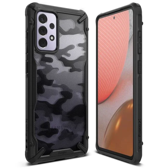 Калъф за Samsung Galaxy A72 4G / A72 5G - Fusion X Design - Ringke - Camo Black