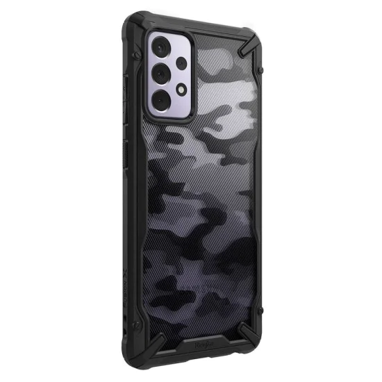 Калъф за Samsung Galaxy A72 4G / A72 5G - Fusion X Design - Ringke - Camo Black