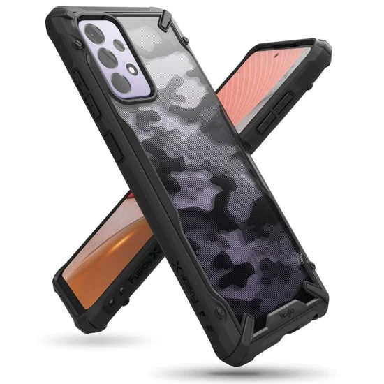 Калъф за Samsung Galaxy A72 4G / A72 5G - Fusion X Design - Ringke - Camo Black