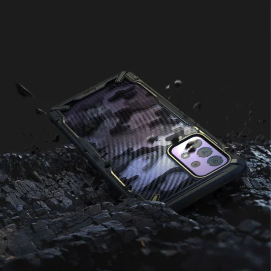 Калъф за Samsung Galaxy A72 4G / A72 5G - Fusion X Design - Ringke - Camo Black