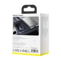 Baseus - Зарядно за кола (CCKX-C0A) - Type-C PD65W, USB QC4.0 - Clear