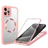 Калъф за iPhone 15 Pro + Протектор - ColorVerse 360 ​​MagSafe MagSafe Series - розов