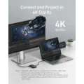 Докинг станция, 10Gbps, 100W, 4x Type-C - Anker (A8340GA1) - Черен