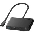 Докинг станция, 10Gbps, 100W, 4x Type-C - Anker (A8340GA1) - Черен