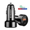 Зарядно за кола USB-A QC 3.0 QC 18W, Type-C PD30W - Premium (TE-P31) - Черно