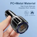 Зарядно за кола USB-A QC 5.0 QC 30W, USB-C PD30W - Premium (TE-022) - Черно