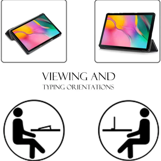 Калъф за Samsung Galaxy Tab A 10.1 2019 T510/T515 - FoldPro - Черен