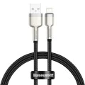 Кабел за данни USB към Lightning 2.4A 2.4A, 2m - Baseus Cafule (CALJK-B01) - черен