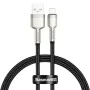 Кабел за данни USB към Lightning 2.4A 2.4A, 2m - Baseus Cafule (CALJK-B01) - черен