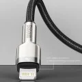 Кабел за данни USB към Lightning 2.4A 2.4A, 2m - Baseus Cafule (CALJK-B01) - черен