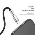 Кабел за данни USB към Lightning 2.4A 2.4A, 2m - Baseus Cafule (CALJK-B01) - черен