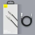 Кабел за данни USB към Lightning 2.4A 2.4A, 2m - Baseus Cafule (CALJK-B01) - черен