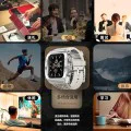 Калъф за Apple Watch 4 / 5 / 6 / SE (44mm) + каишка - ShellBox Waterproof IP68 - Gold