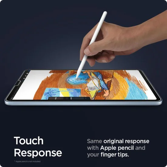 Протектор за Apple iPad Air 4 / 5 (2020/2022) / iPad Pro 11 (2020/2021) - Spigen Glas.tR EZ FIT - Прозрачен