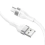 Кабел за данни с USB конектори, Type-C 60W, 1.2m - Lito (LD02) - Бял