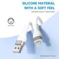 Кабел за данни с USB конектори, Lightning 60W, 1.2m - Lito (LD02) - Бял
