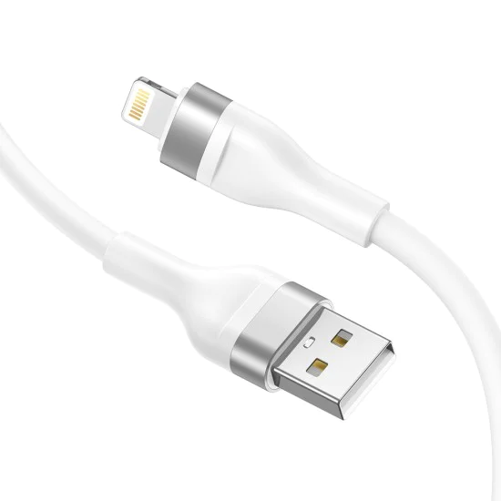 Кабел за данни с USB конектори, Lightning 60W, 1.2m - Lito (LD02) - Бял