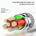 Кабел за данни с USB конектори, Micro-USB 60W, 1m - Lito (LD03) - Бял