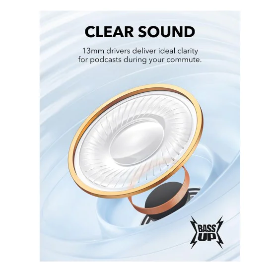 Fara Fir Bluetooth 5.3, шумопотискане, IPX5 - Anker SoundCore K20i (A3994G31) - син