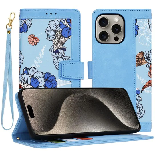 Калъф за iPhone 15 Pro Max - FlipCraft - Vibrant Blue