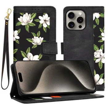 Калъф за iPhone 15 Pro Max - FlipCraft - Flowers of the Dawn