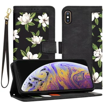 Калъф за iPhone XS Max - FlipCraft - Flowers of the Dawn