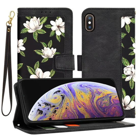 Калъф за iPhone XS Max - FlipCraft - Flowers of the Dawn