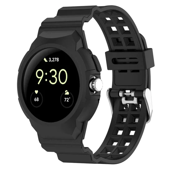 Каишка за Google Pixel Watch / Watch 2 / Watch 3 41 mm - Каишка за часовник (W065) - Черна