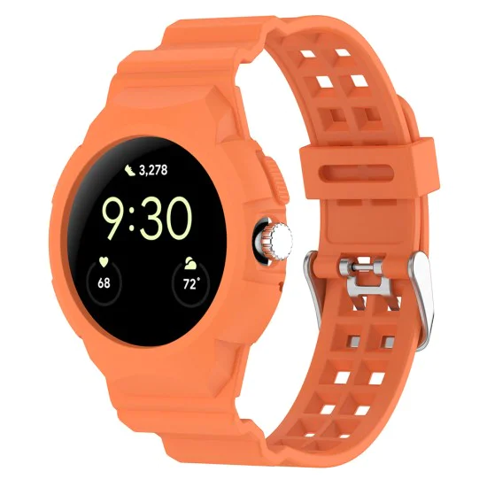 Каишка за Google Pixel Watch / Watch 2 / Watch 3 41 мм - Каишка за часовник (W065) - Оранжев