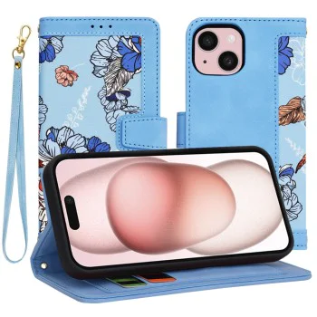 Калъф за iPhone 15 - FlipCraft - Vibrant Blue