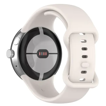 Каишка за Google Pixel Watch 3 45 мм - Каишка за часовник (W031) - Кремаво бяло