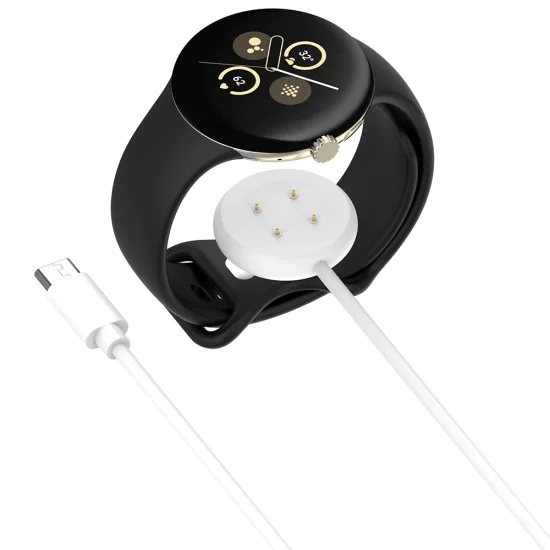 Зарядно за Google Pixel Watch 3 (41mm, 45mm) / 2 / Fitbit Ace LTE, Type-C - (THC5) - Бяло
