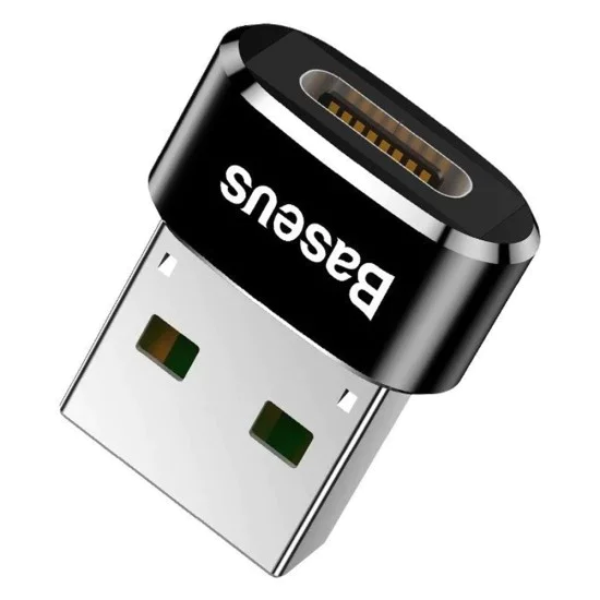 OTG Type-C към USB адаптер - Baseus (CAAOTG-01) - черен