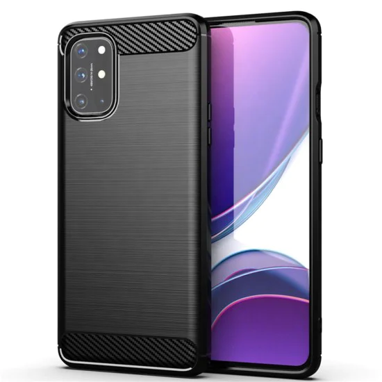 Калъф за OnePlus 8T - Carbon Silicone - Черен