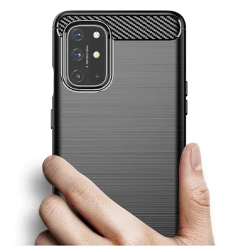 Калъф за OnePlus 8T - Carbon Silicone - Черен