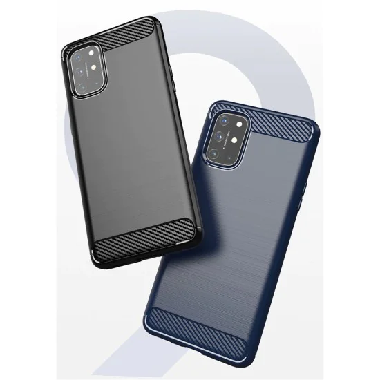 Калъф за OnePlus 8T - Carbon Silicone - Черен