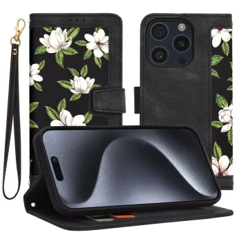 Калъф за iPhone 15 Pro - FlipCraft - Flowers of the Dawn