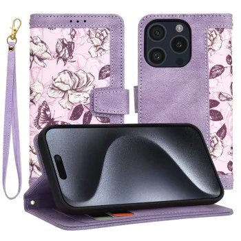 Калъф за iPhone 15 Pro - FlipCraft - Mysterious Purple