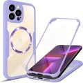 Калъф за iPhone 13 Pro Max + Протектор - ColorVerse 360 ​​MagSafe MagSafe Series - лилав