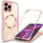 Калъф за iPhone 13 Pro Max + Протектор - ColorVerse 360 ​​MagSafe MagSafe Series - розов