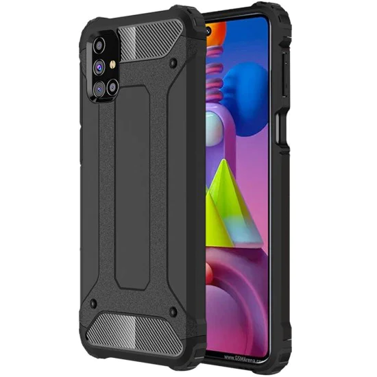 Калъф за Samsung Galaxy M51 - Hybrid Armor - Techsuit - Черен