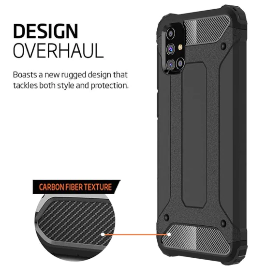 Калъф за Samsung Galaxy M51 - Hybrid Armor - Techsuit - Черен