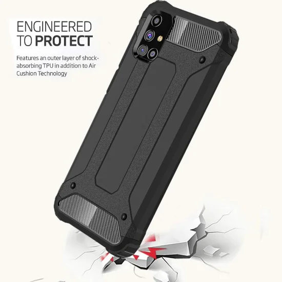 Калъф за Samsung Galaxy M51 - Hybrid Armor - Techsuit - Черен