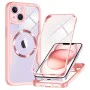 Калъф за iPhone 14 + калъф - ColorVerse 360 ​​MagSafe MagSafe Series - розов
