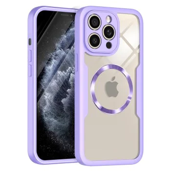 Калъф за iPhone 11 Pro Max + Протектор - ColorVerse 360 ​​MagSafe MagSafe Series - лилав